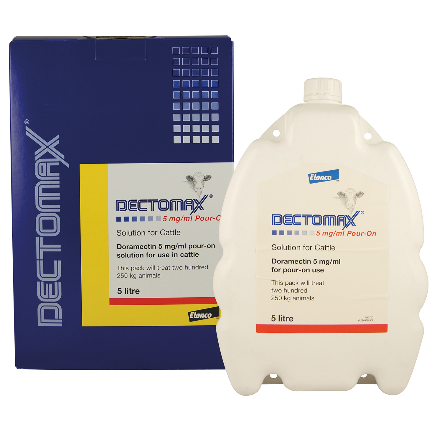 Dectomax 5mg/ml Pour-On Solution for Cattle Farm Medicines Dectomax 5mg/ml Pour-On Solution for Cattle