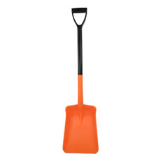 Harold Moore Deep Pan Shovel Standard  D-Grip Handle - Orange