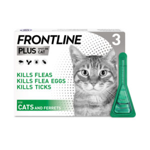 Frontline Plus Spot On For Cats & Ferrets - 3 Pipettes