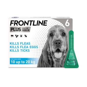 Frontline Plus Spot On For Medium Dogs 10-20Kg - 6 Pipettes