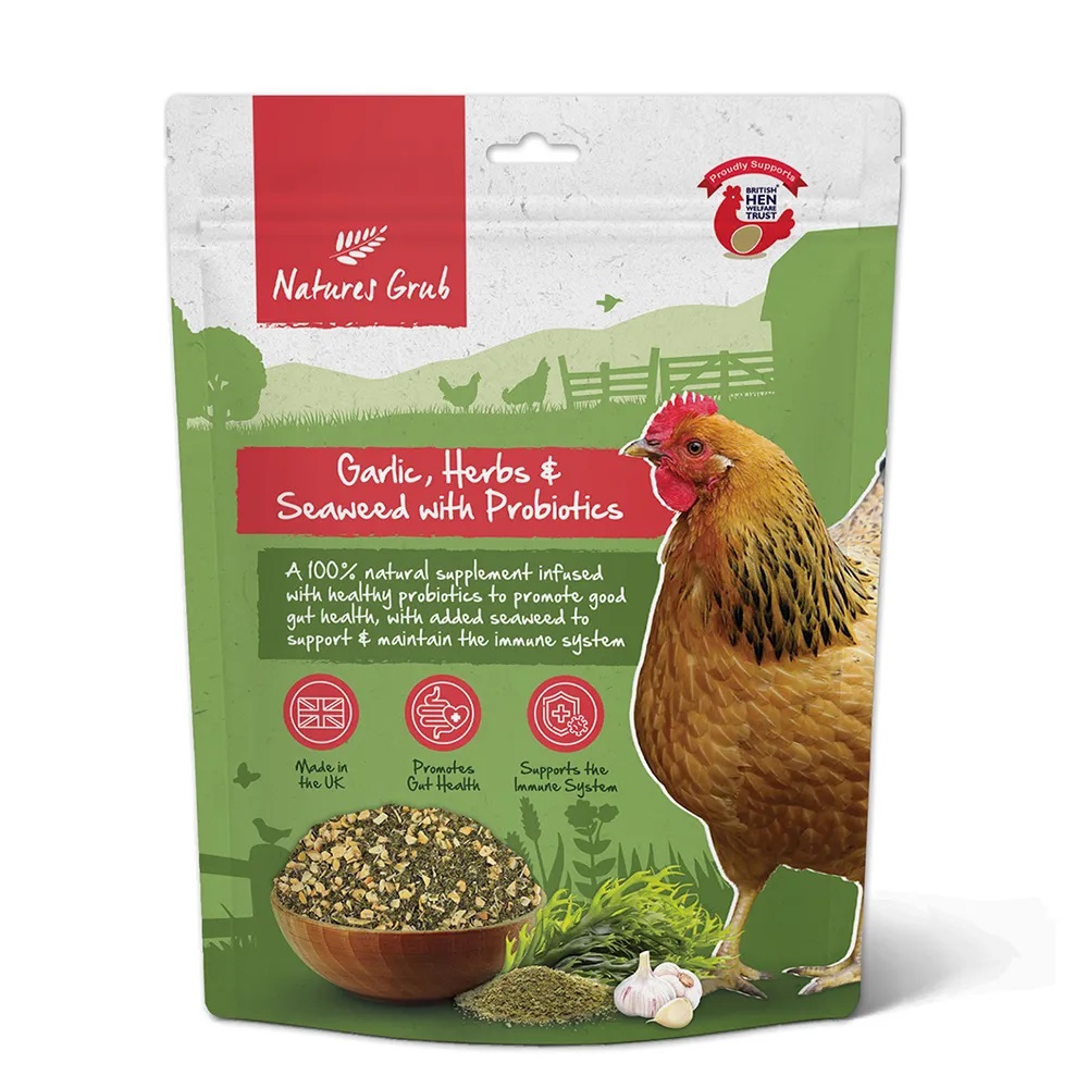 Natures Grub Garlic, Herb & Seaweed Poultry Feed and Treats Natures Grub Garlic, Herb & Seaweed