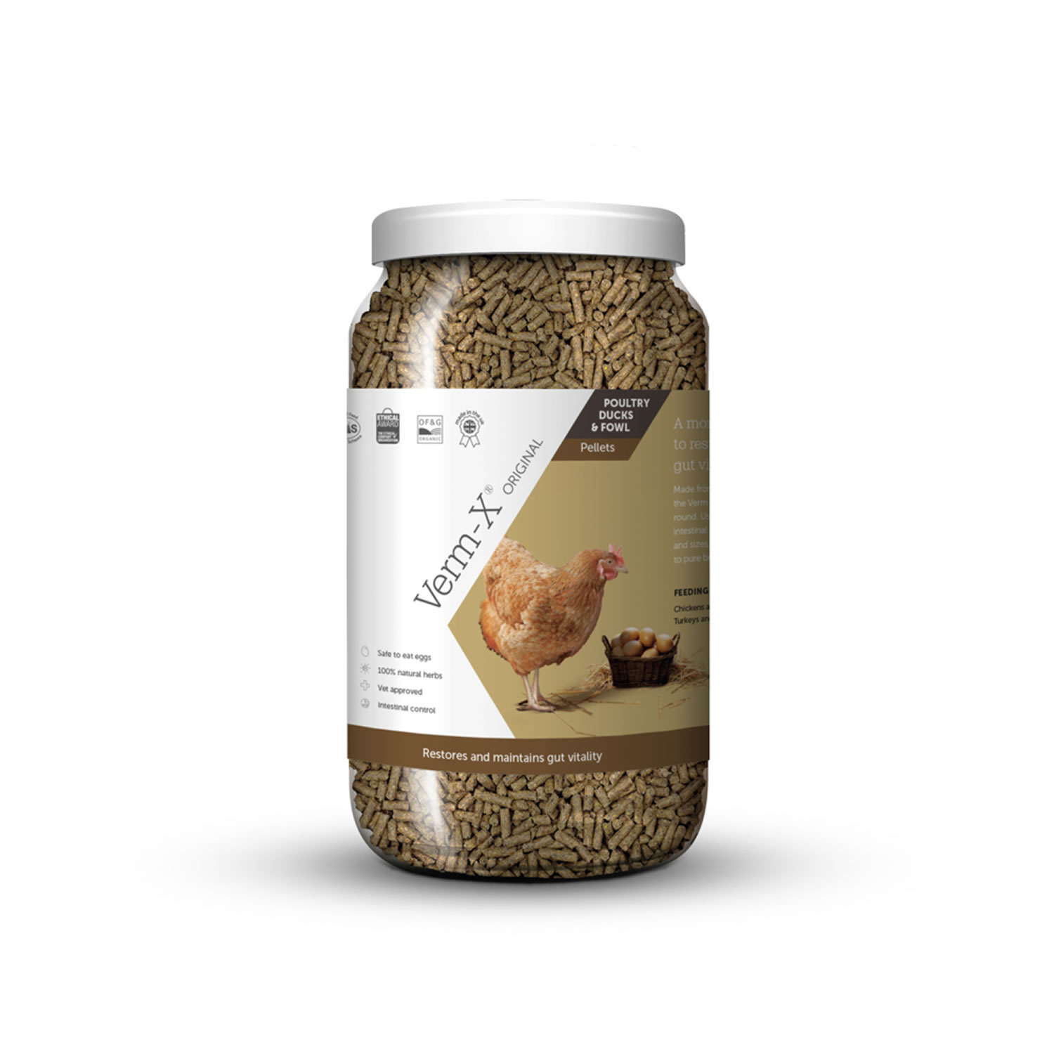 Verm-X Original Pellets For Poultry – 1.5 Kg Tub Poultry Supplements Verm-X Original Pellets For Poultry - 1.5 Kg Tub